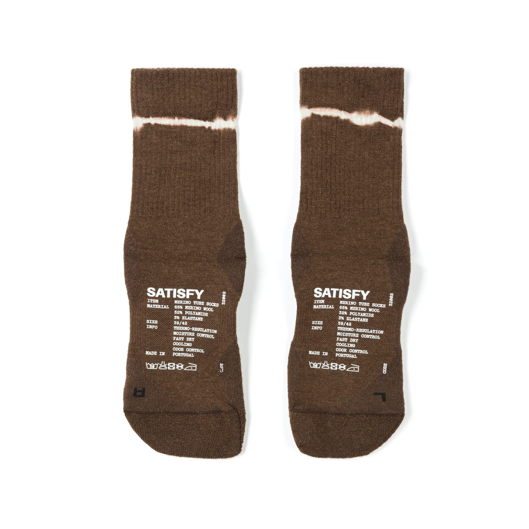 Satisfy Merino Nylon Tube Socks - Tie Dye Rocky Road - AW26