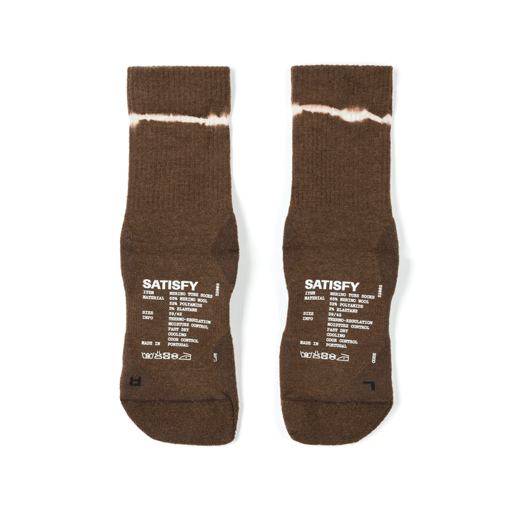Satisfy Merino Nylon Tube Socks - Tie Dye Rocky Road - AW26