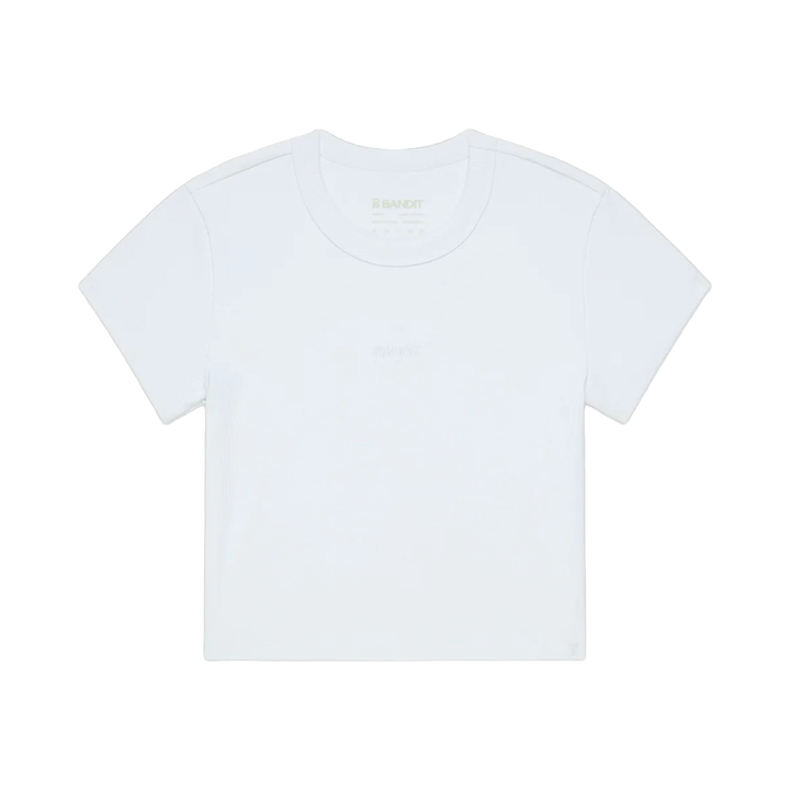 Bandit Womens Vituccia Cropped Performance Tee - White - AW26