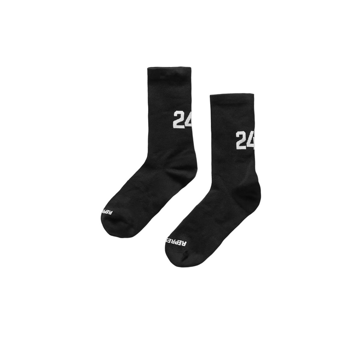 247 Represent Numbers Sock - Jet Black - AW26