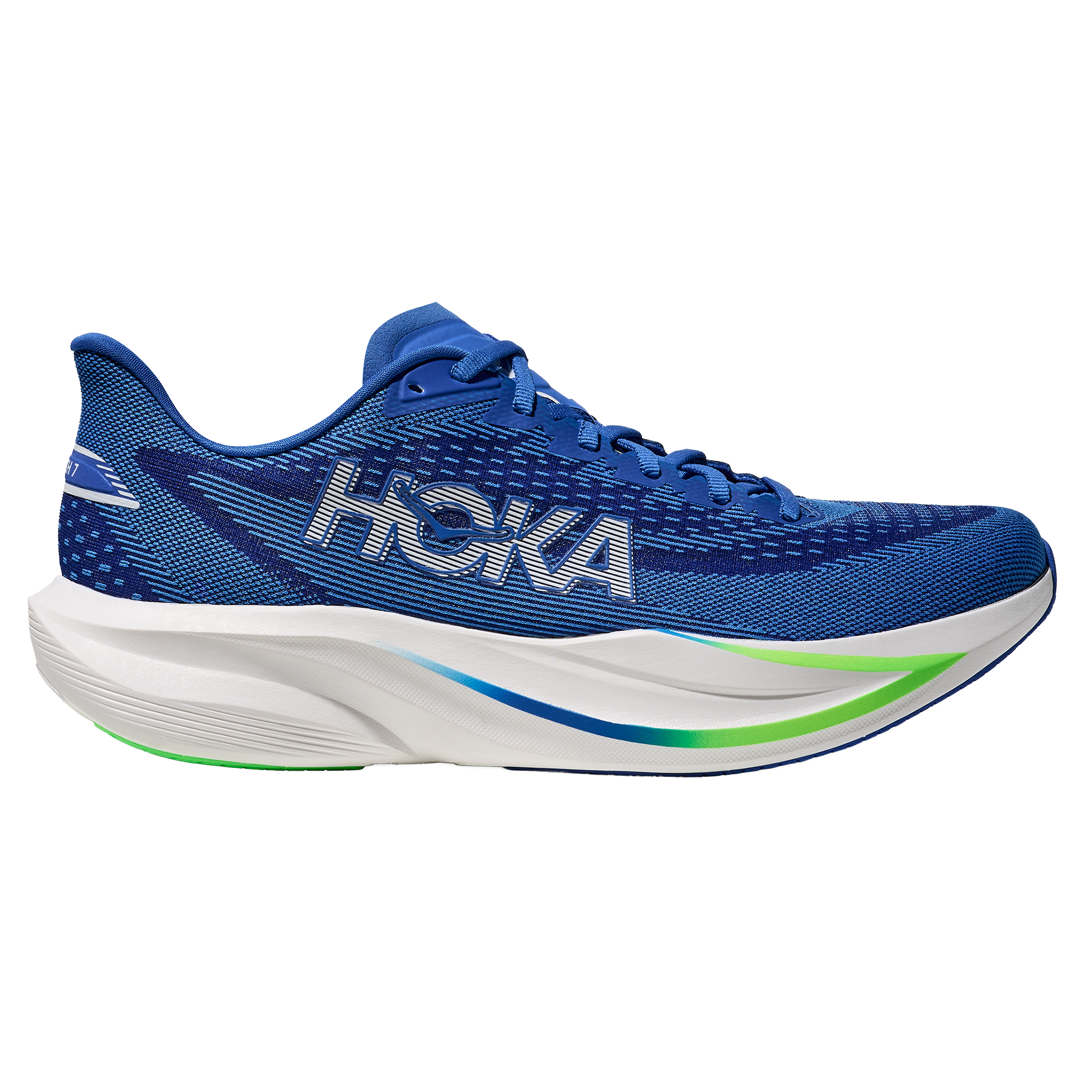 Hoka Mens Mach 7 - Cobalt Blue/Neon Green - Neutral - SS26