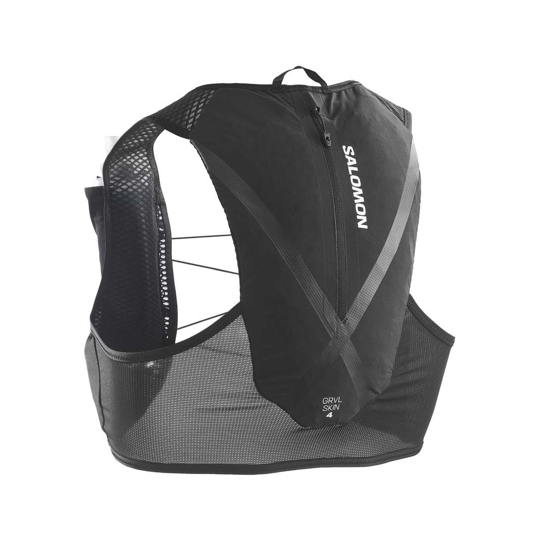 Salomon GRVL Skin 4 Unisex Vest with Flasks - Black