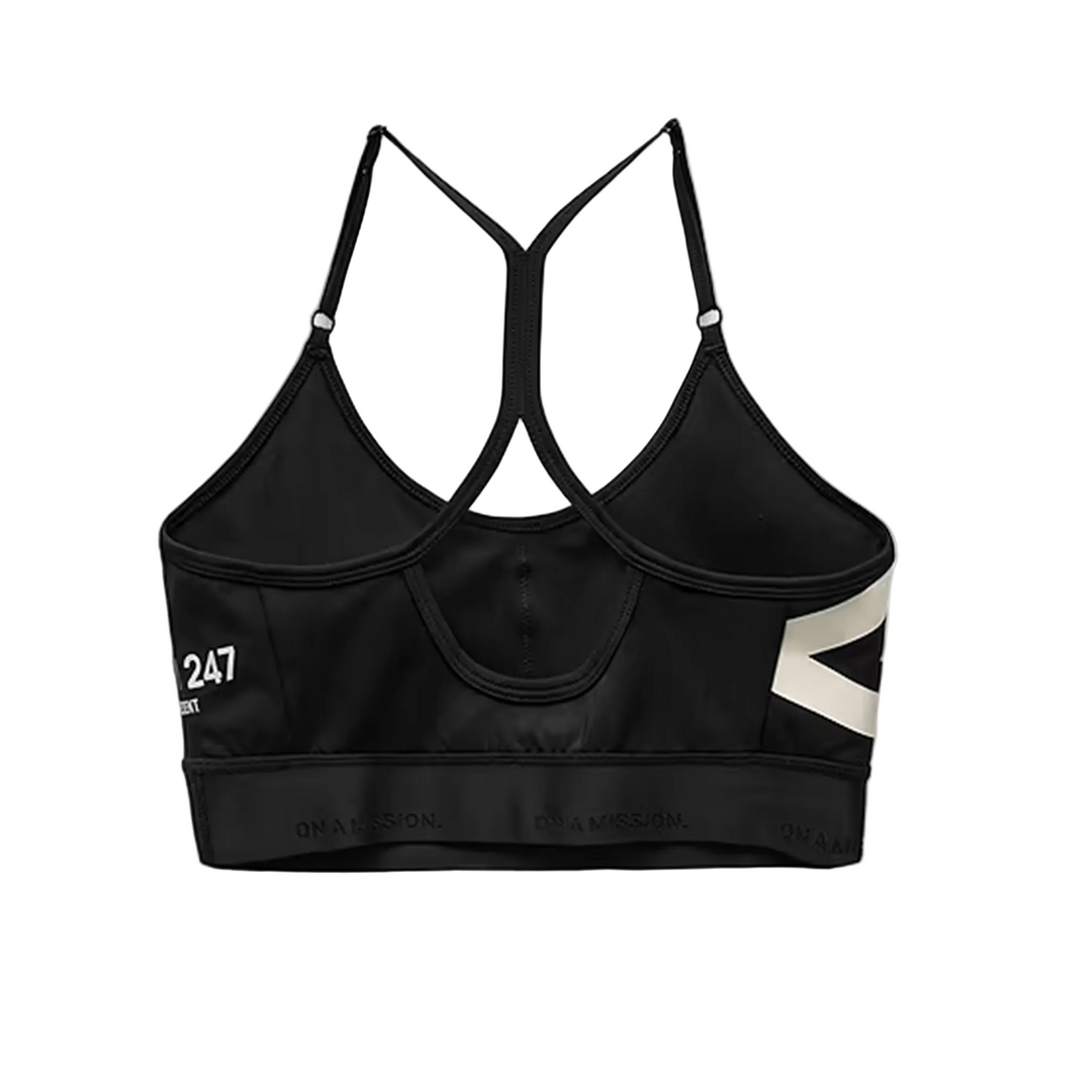 247 Represent Womens Motion Low Impact Bra - Black - AW26