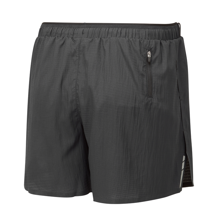 Ronhill Herren Tech Race 5" Short – Ganz Schwarz – SS26