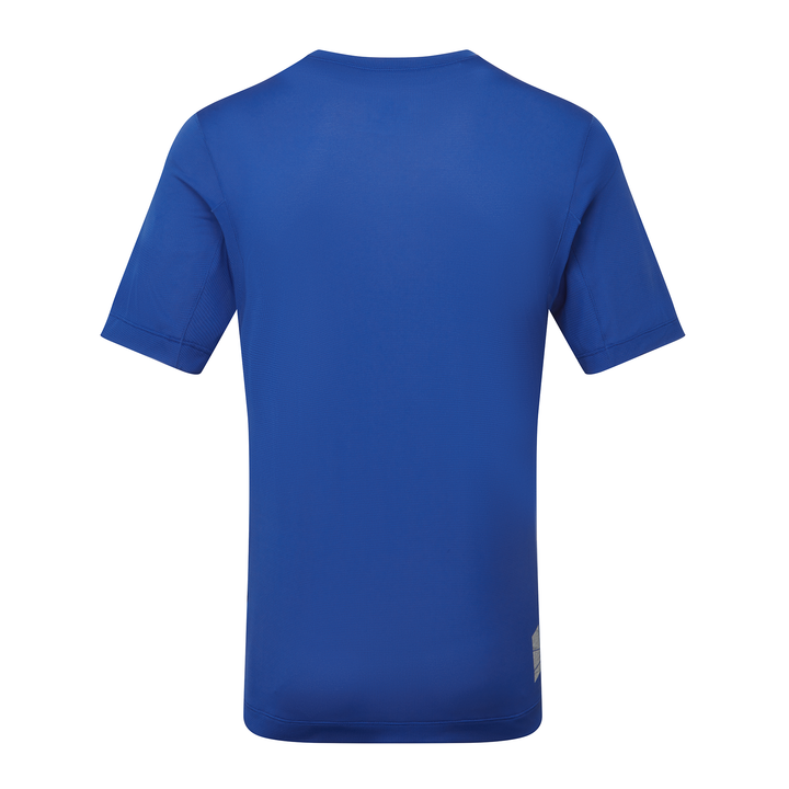 RonHill Herren Tech S/S T-Shirt – Dunkles Kobalt/Fluogrün – SS26