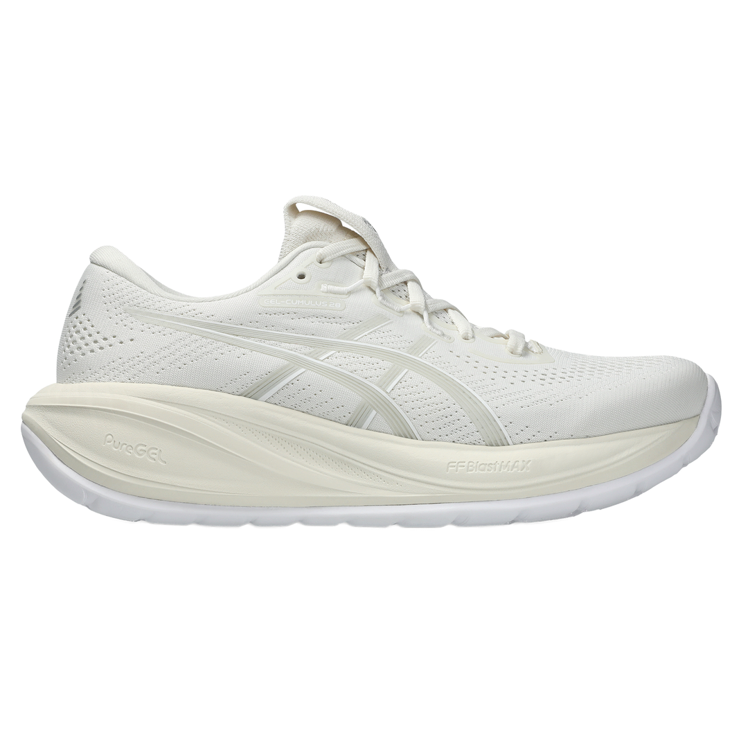 Asics Womens Gel Cumulus 28 - Cream/Glacier Grey - Neutral - AW26