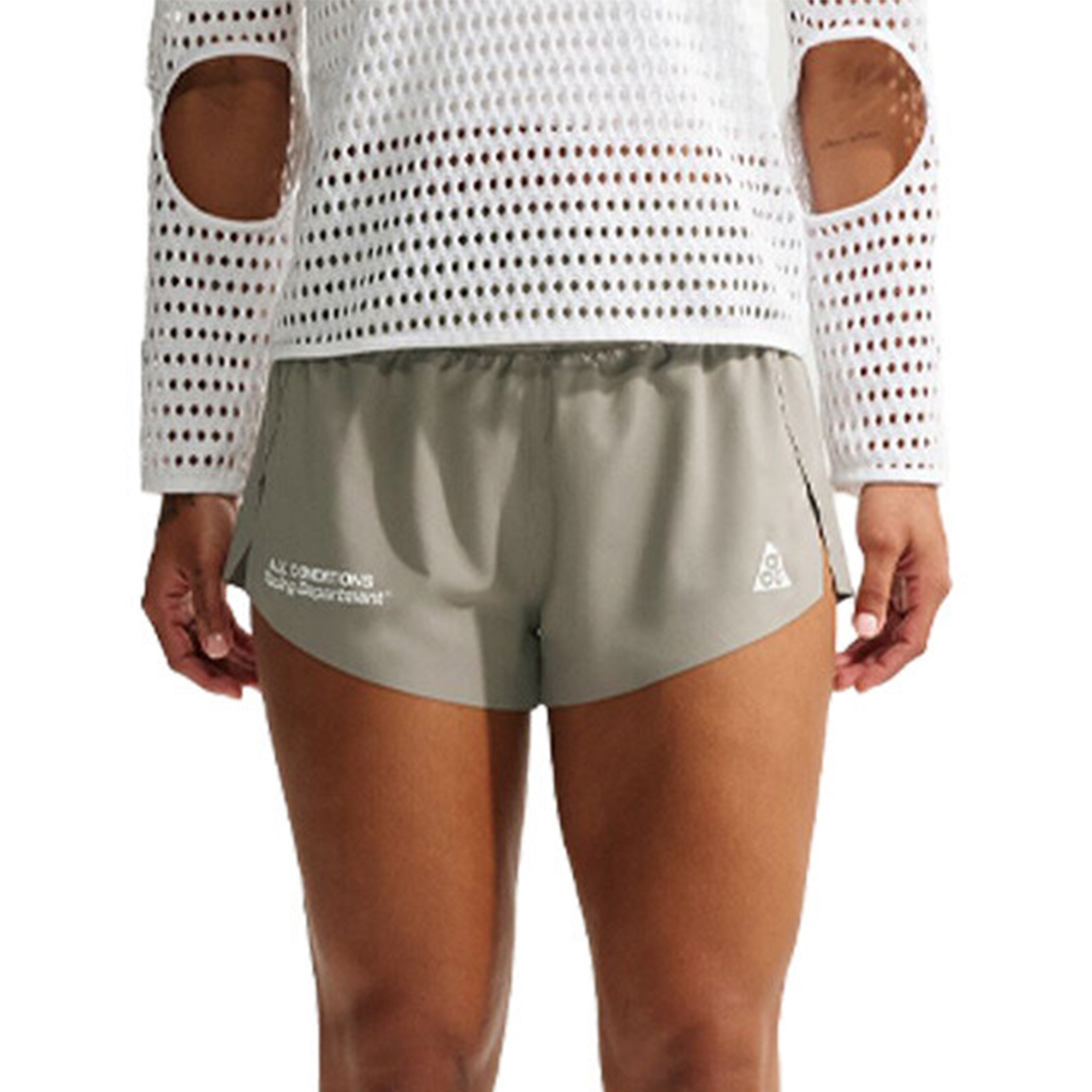 Nike Womens ACG "Trailwind" Dri-FIT ADV Trail Running Shorts - Light Army/White - SU26