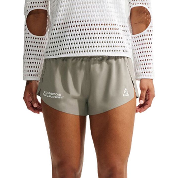 Nike Womens ACG "Trailwind" Dri-FIT ADV Trail Running Shorts - Light Army/White - SU26