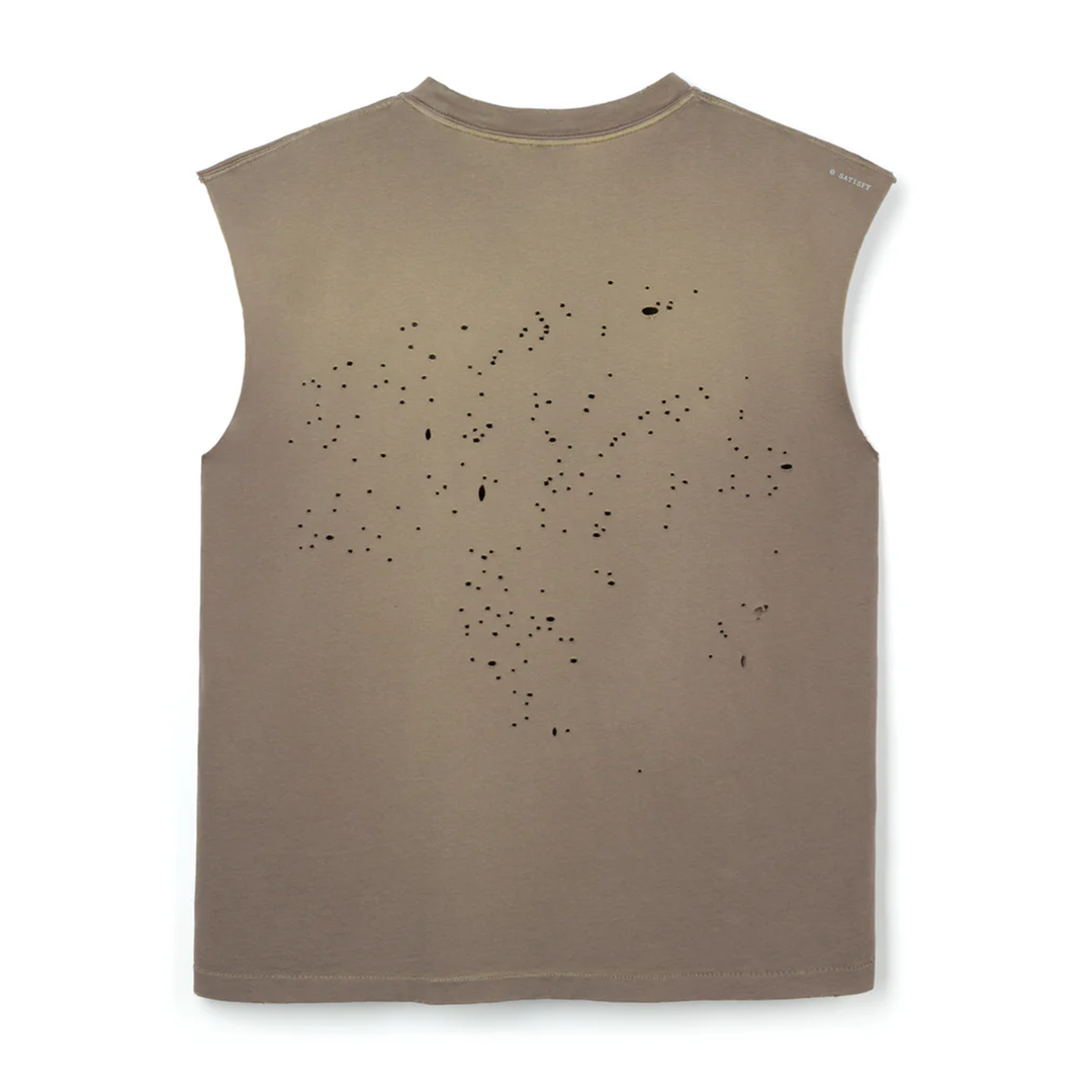 Satisfy Mens MothTech Muscle Tee - SunBleached/Falcon - SS26