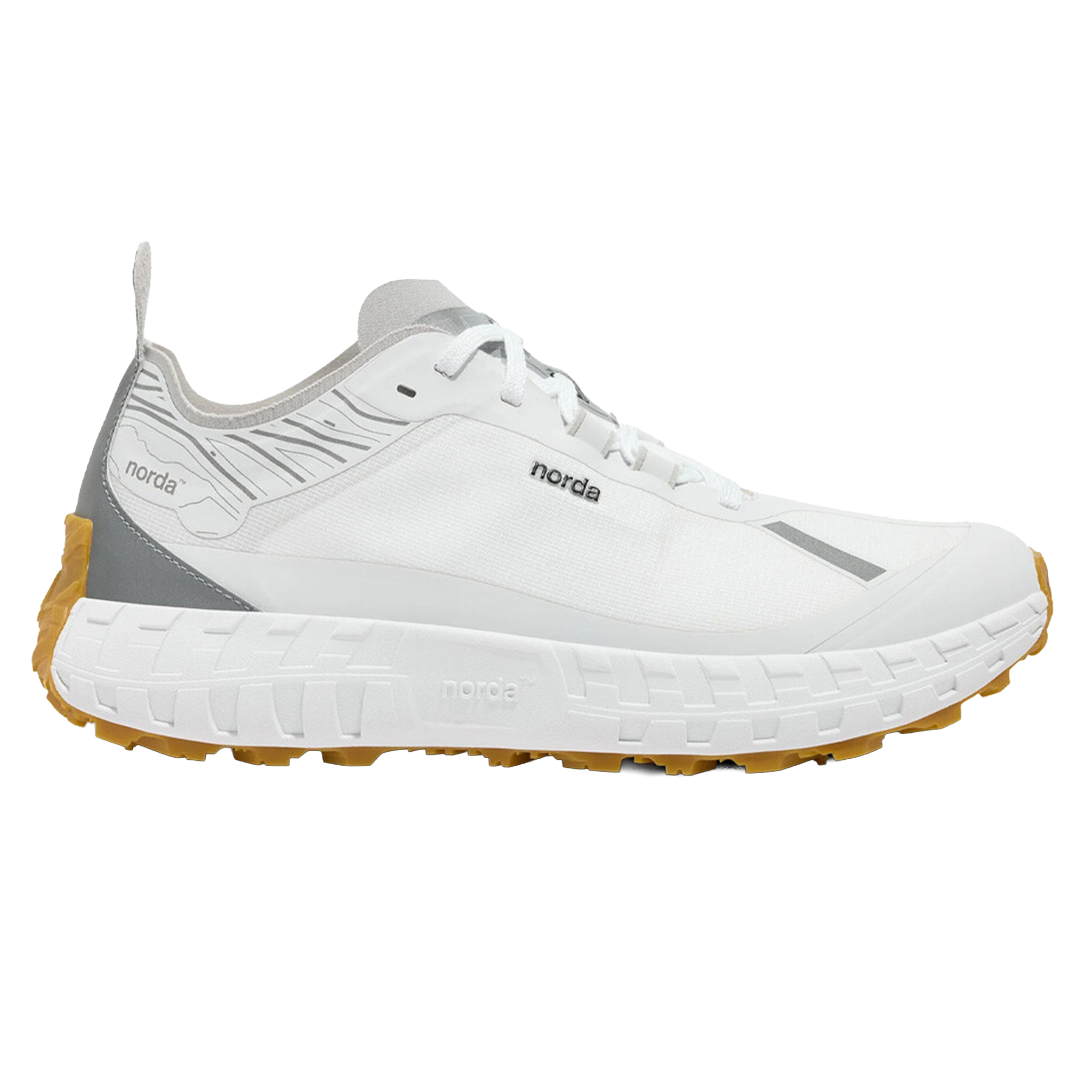 Norda Mens 001A - White/Gum - Trail - AW25