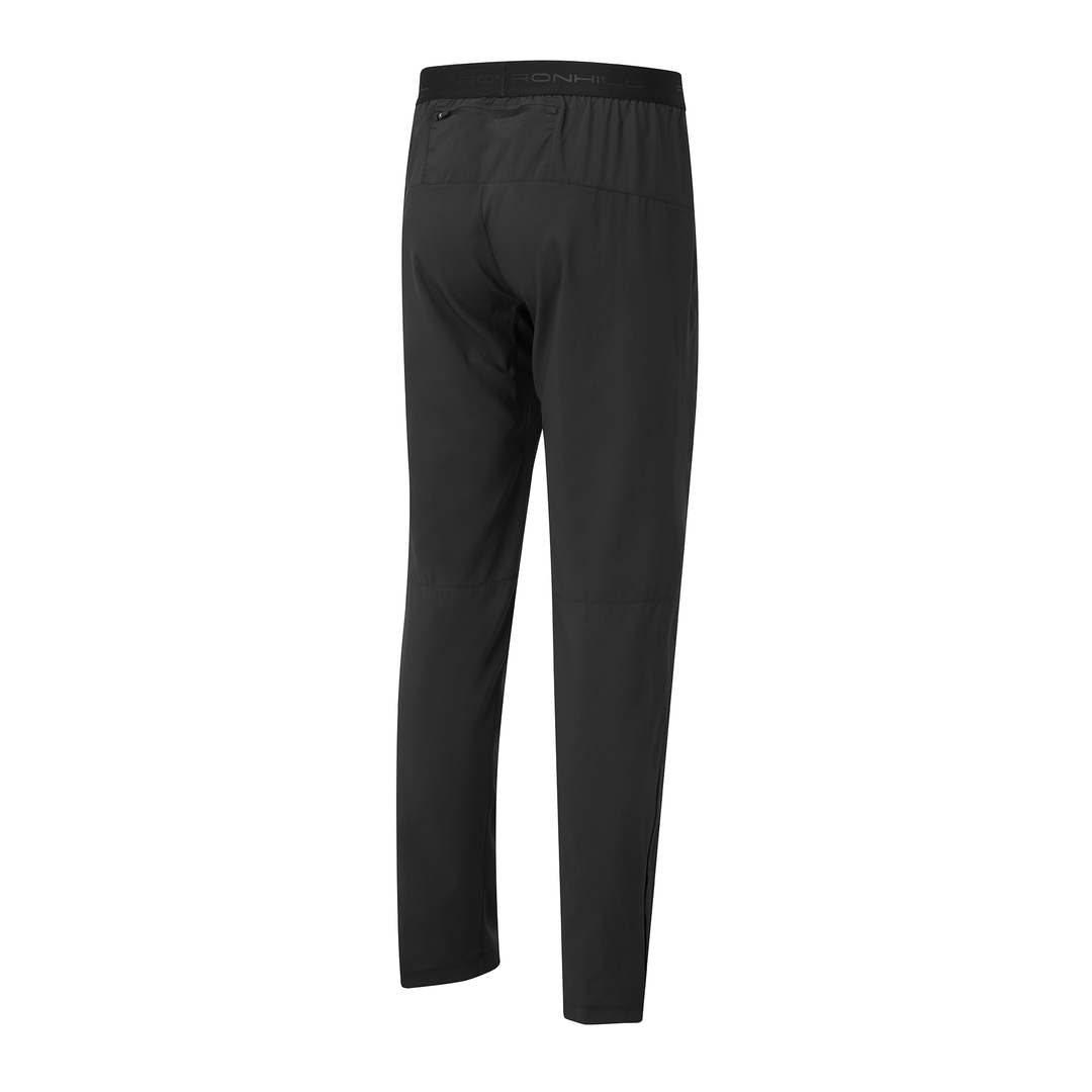RonHill Mens Core Trackster Session Pant - Black/Bright White - AW26