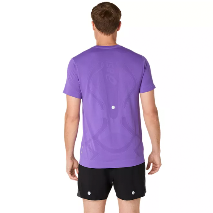 Asics Mens Road Seamless SS Top - Edo Purple