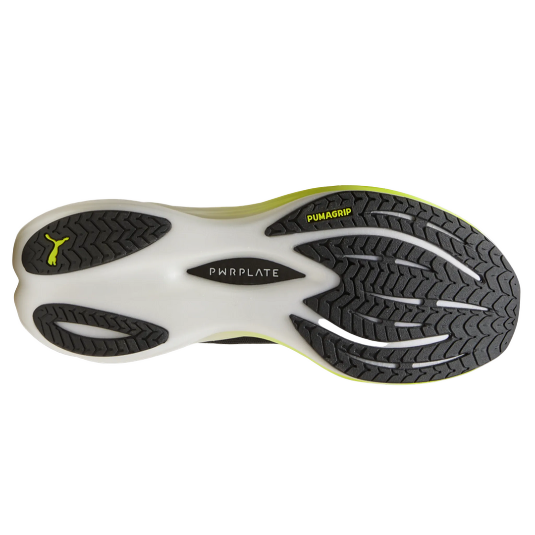 Puma Mens Deviate NITRO 3 - Puma Black/Yellow Alert - Neutral - AW25