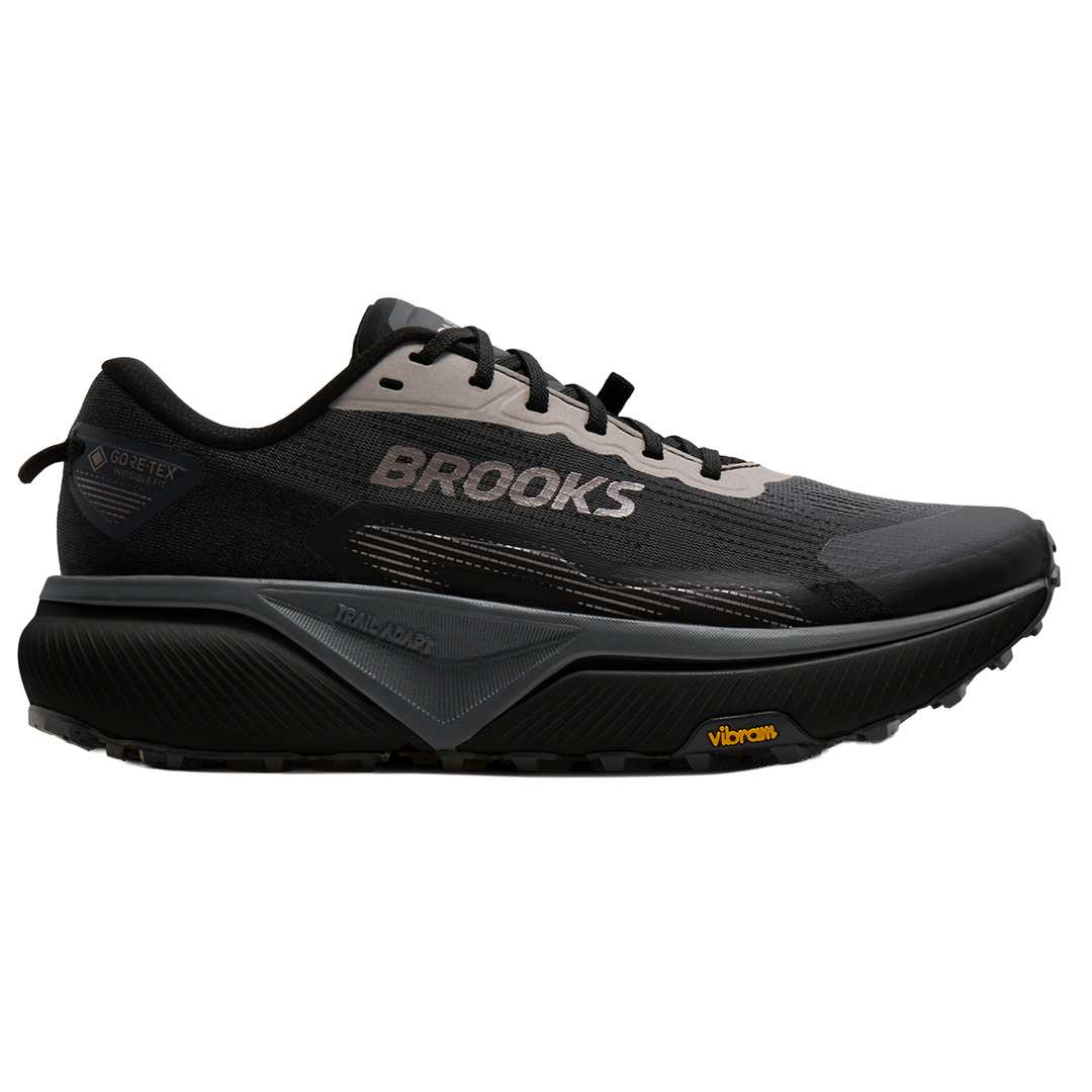 Brooks Mens Cascadia 20 GTX - Black/Ebony/Nocturnal - Trail - AW26