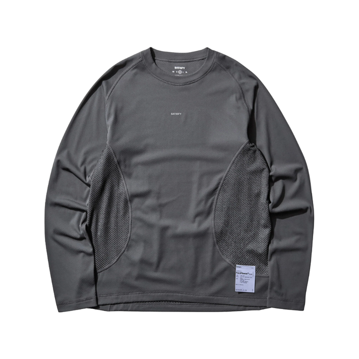 Satisfy Mens Fuzzfleece Octa Long Tee - Dark Shadow