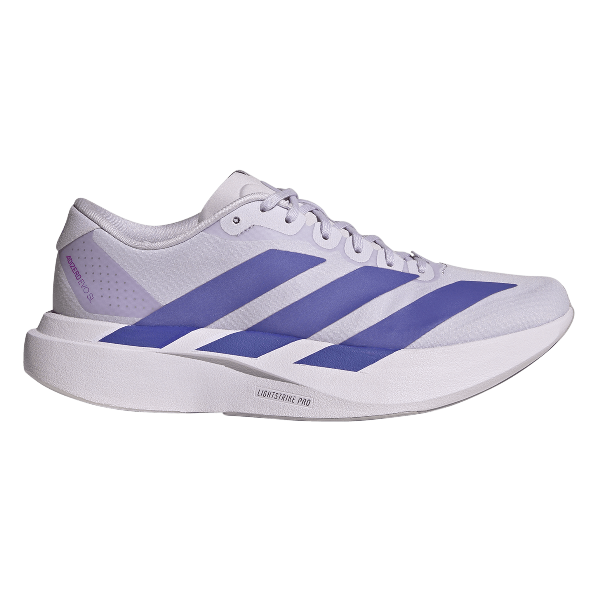 Adidas Womens Adizero Evo SL Woven - Glory Grey/Solar Purple/Purple Tint - Neutral - AW26
