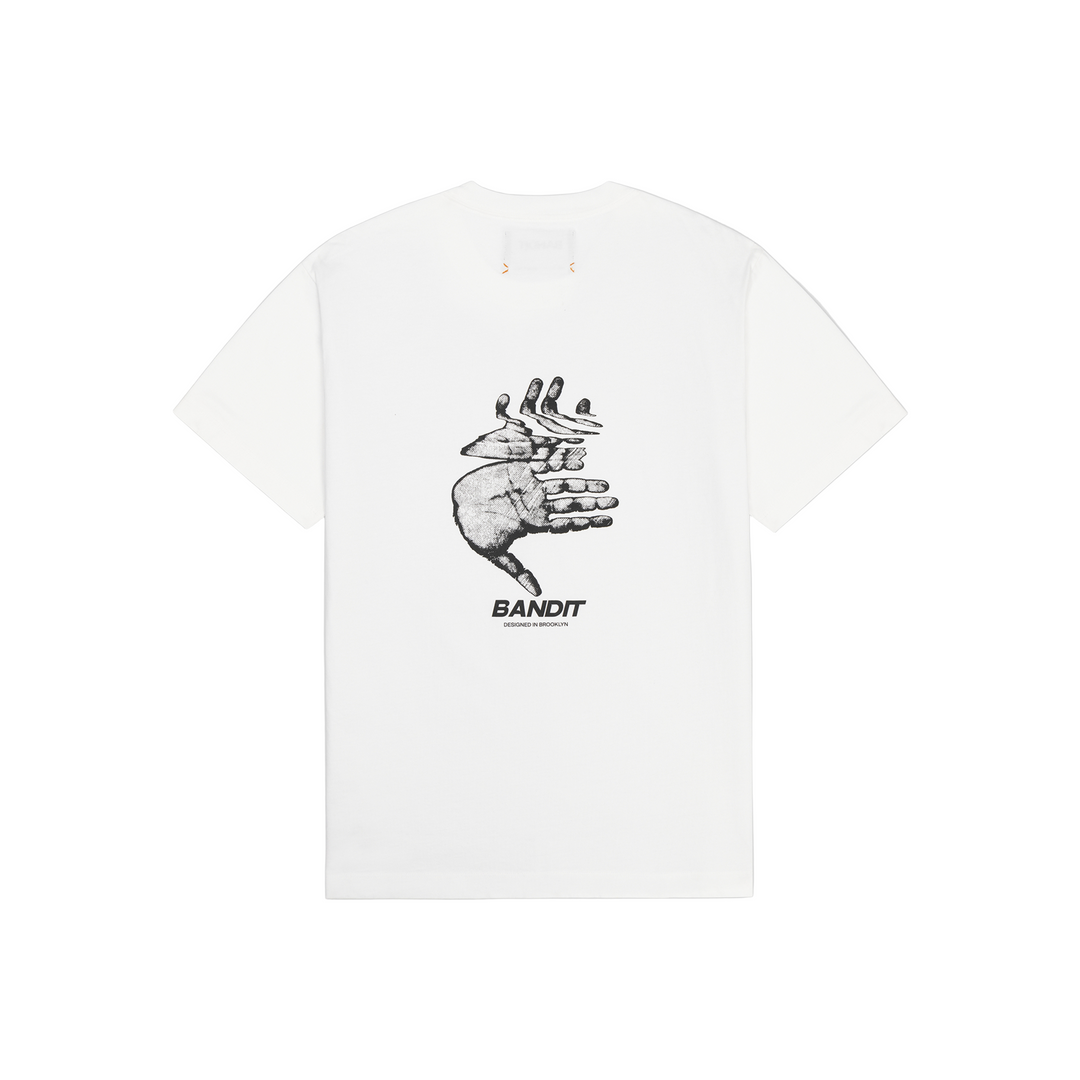 Bandit Unisex Classic Cotton Tee - White - SS26