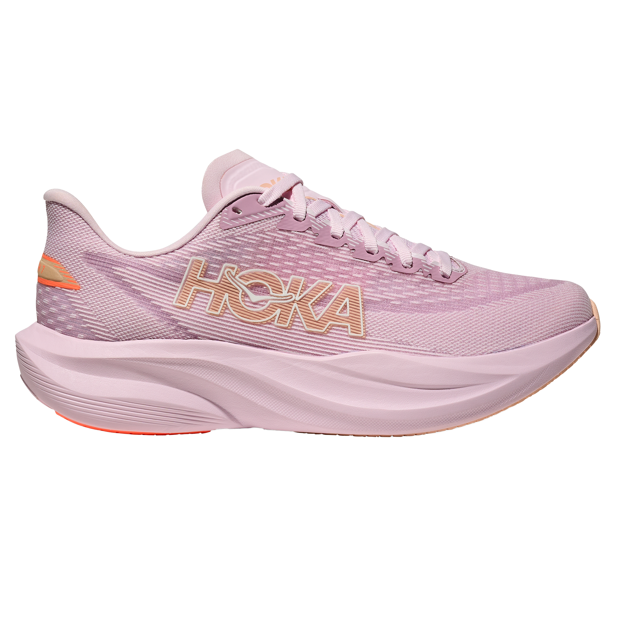 Hoka Womens Mach 7 - Lilac Cream/Tangerine Glow - Neutral - SS26