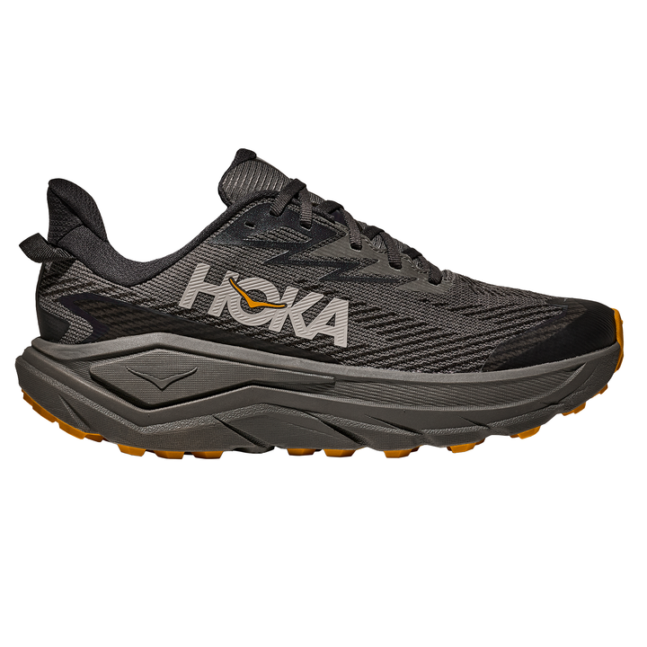 Hoka Mens Challenger 8 GTX - Gris Asphalte/Jaune Varsity - Trail - SS26
