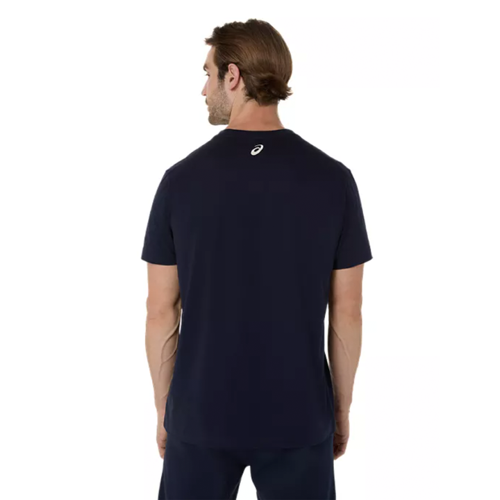 Asics Mens Logo SS Tee - Midnight/Birch