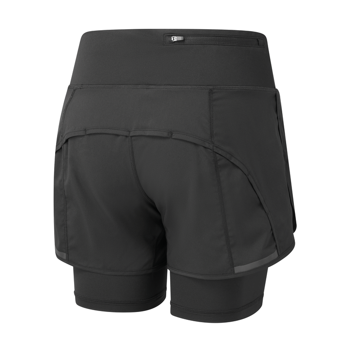 RonHill Womens Tech 4.5" Twin Short - All Black