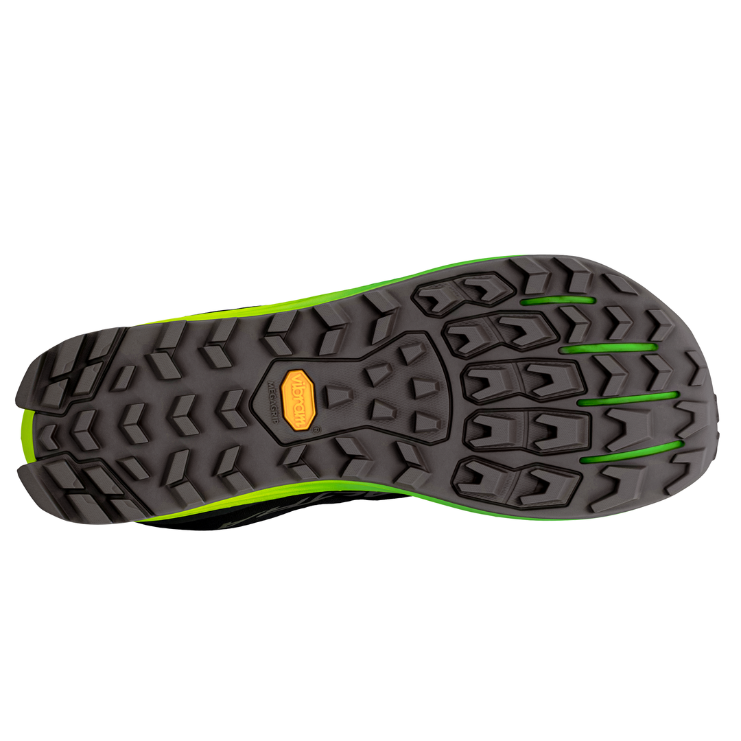 Altra Mens Lone Peak 9+ - Black/Dark Gull Grey/Green Gecko - Trail - AW26