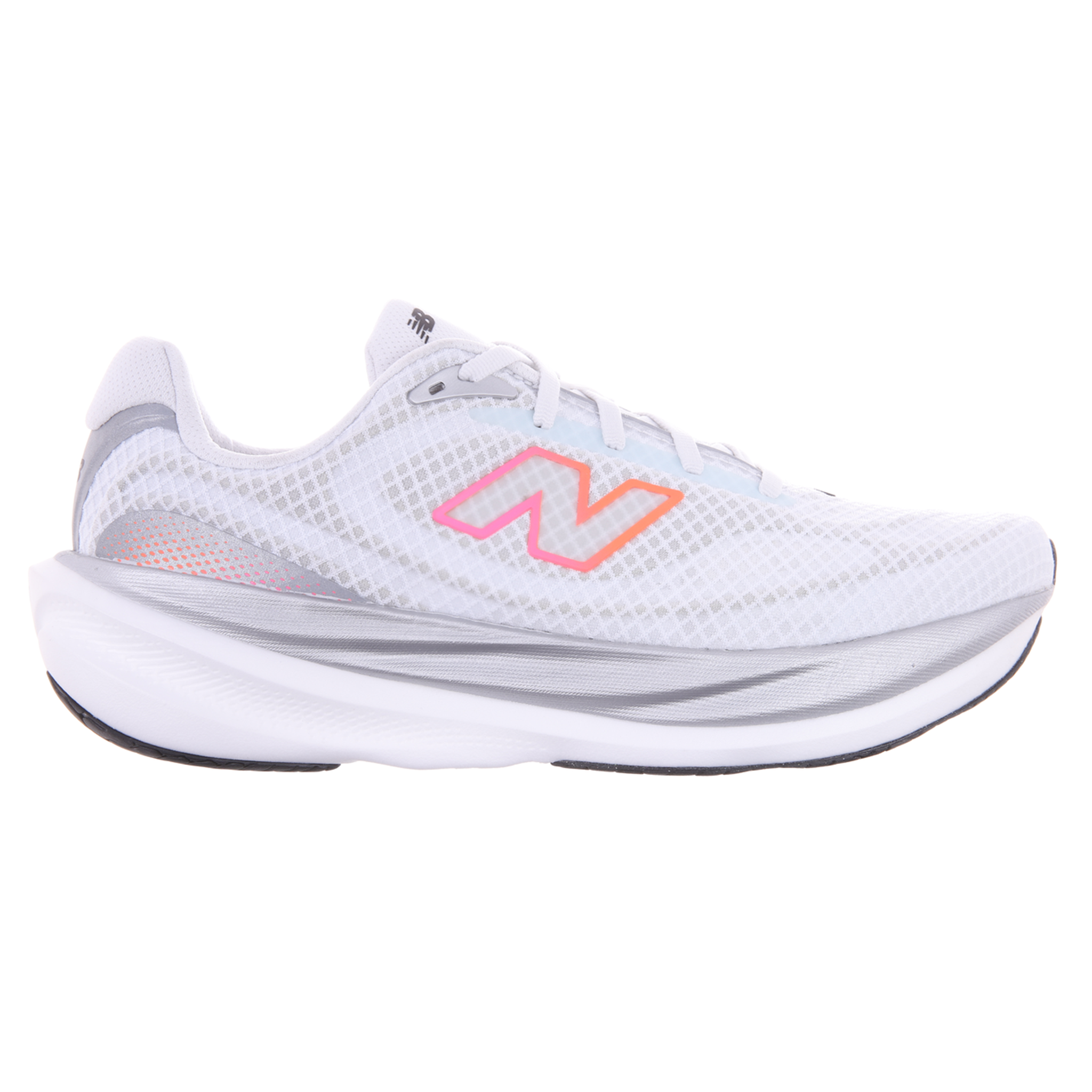 New Balance Hommes 1080V15 - Blanc/Rose Chaleur/Tangerine - Neutre - SS26