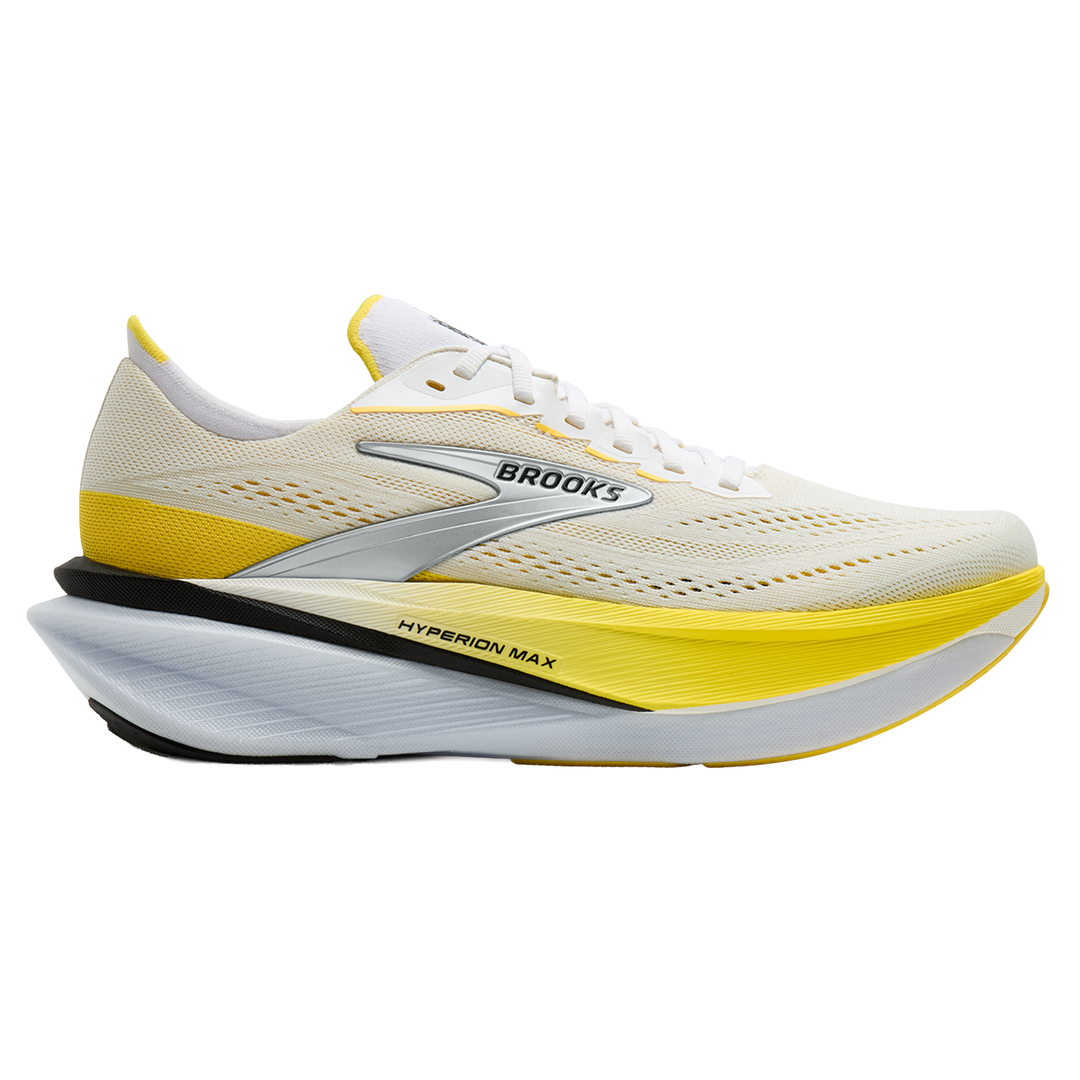 Brooks Womens Hyperion Max 4 - White/Cyber Yellow/Black - Neutral - AW26