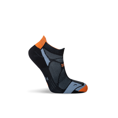 Hilly Marathon Fresh Socklet - Black/Orange