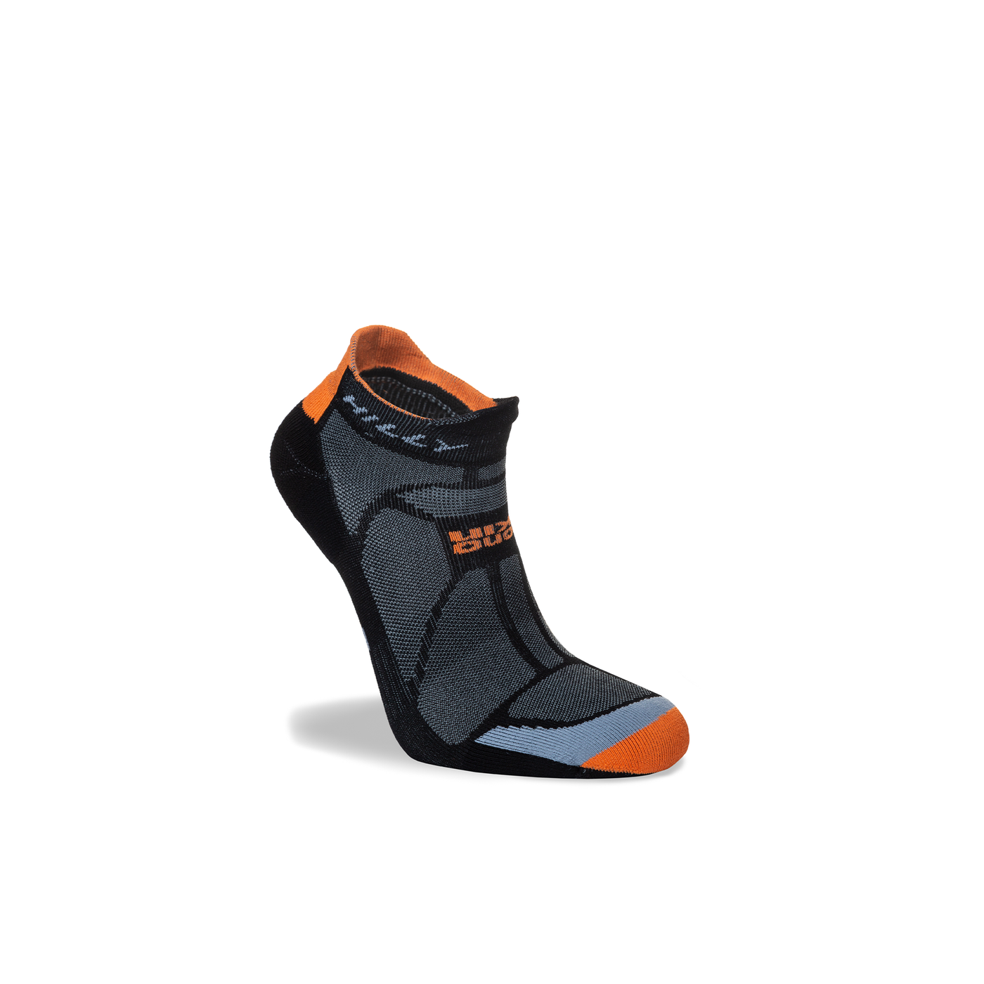 Hilly Marathon Fresh Socklet - Black/Orange