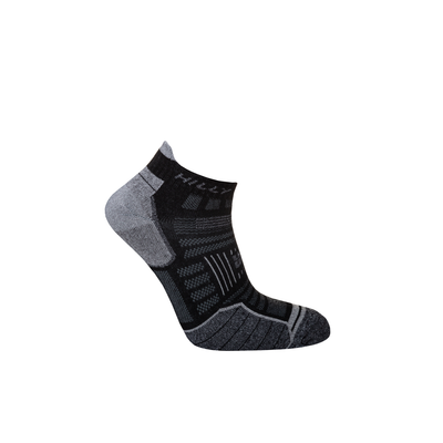 Hilly Twin Skin Socklet - Black/Grey Marl