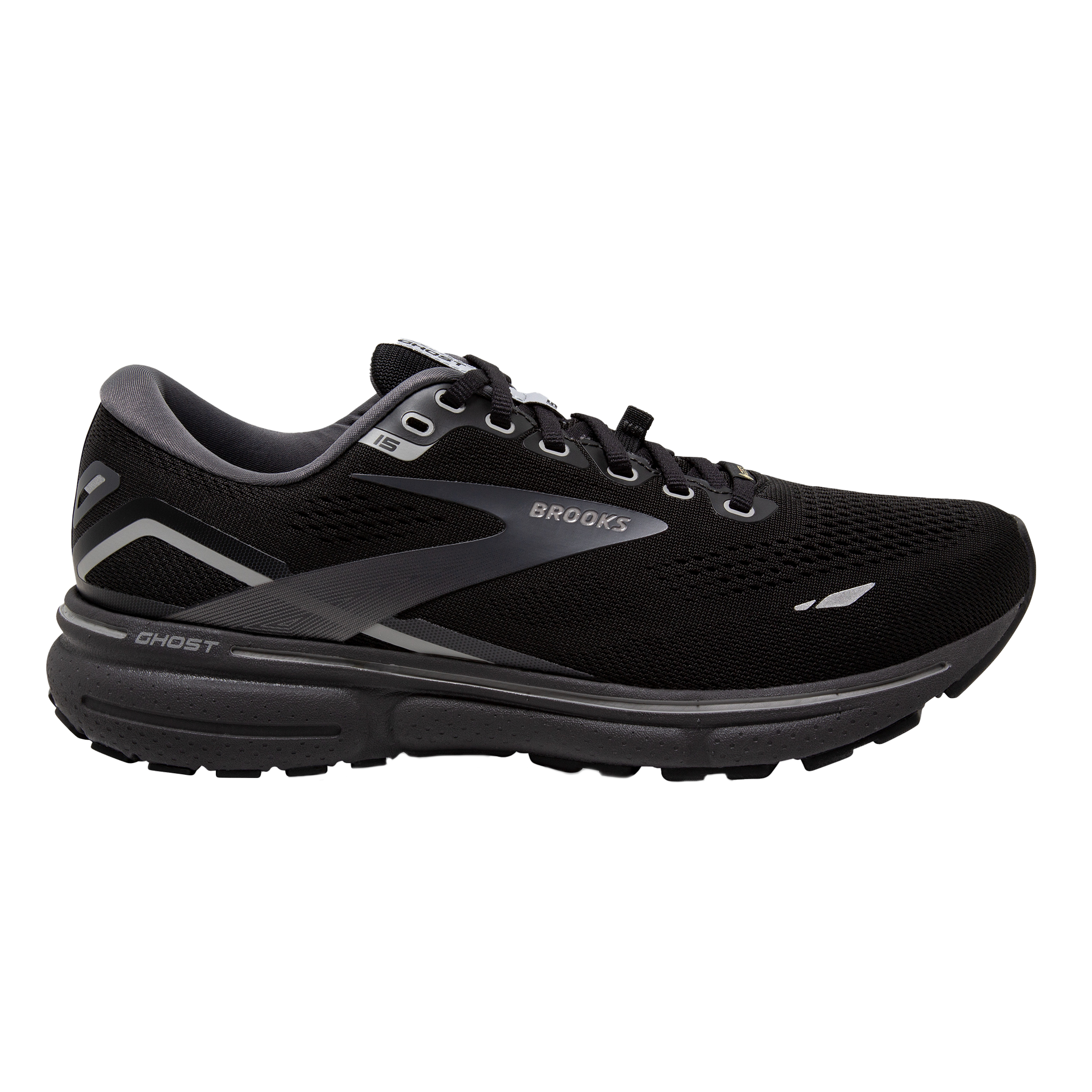 Brooks Womens Ghost 15 GTX  - Black/Blackened Pearl/Alloy - Neutral