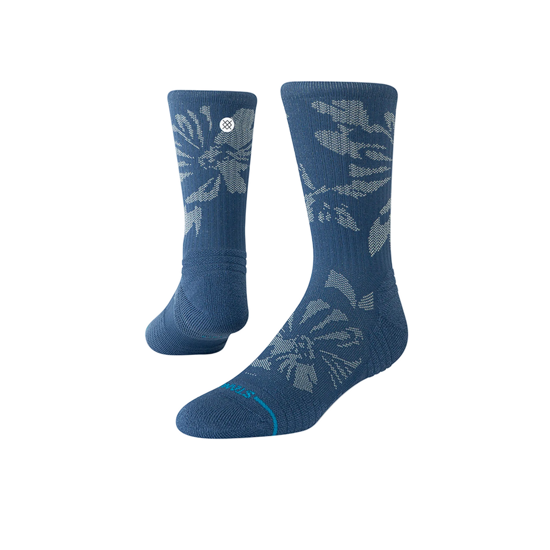 Stance Flora Scan Mid Ribbed Crew - Deep Teal