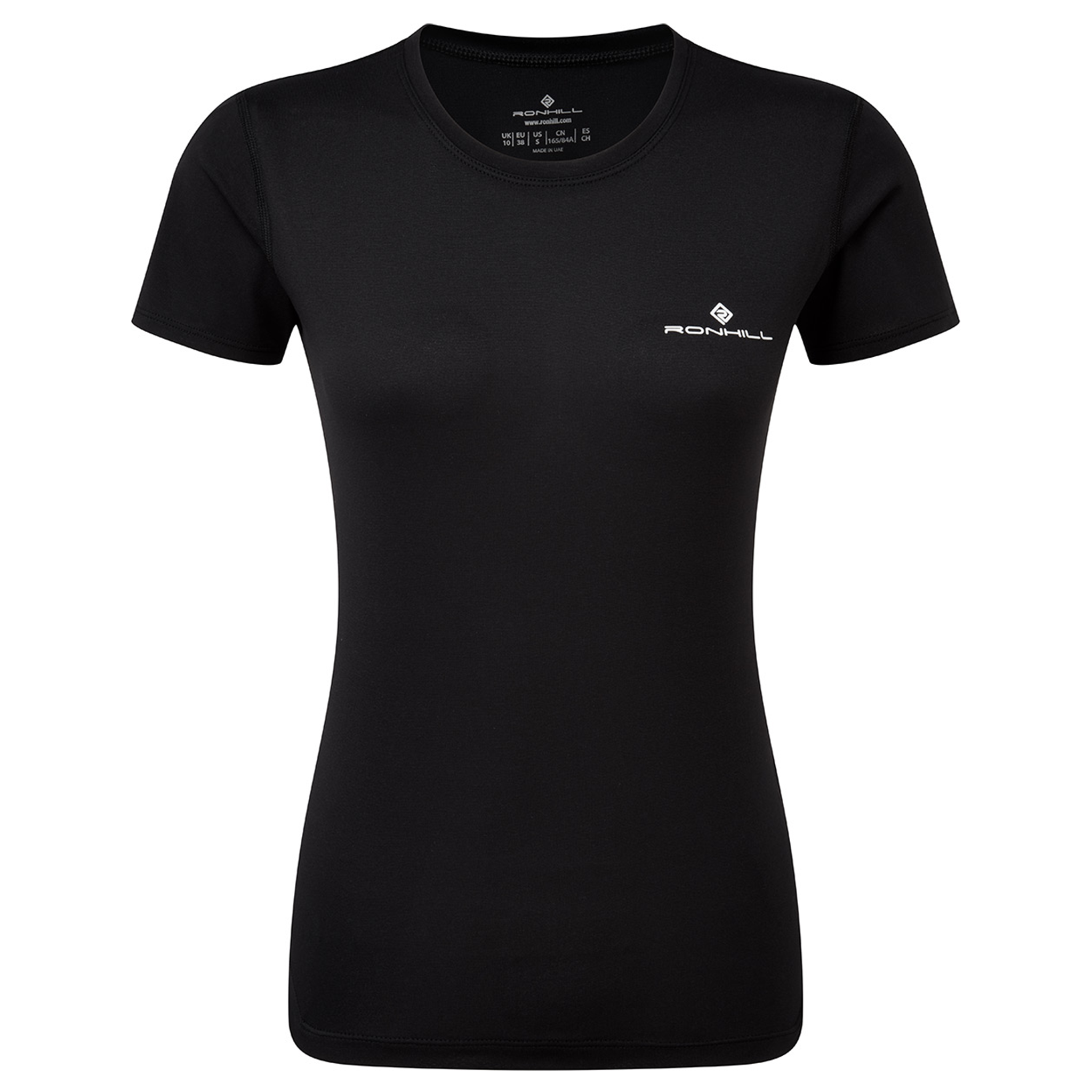 RonHill Womens Core S/S Tee - Black/Bright White