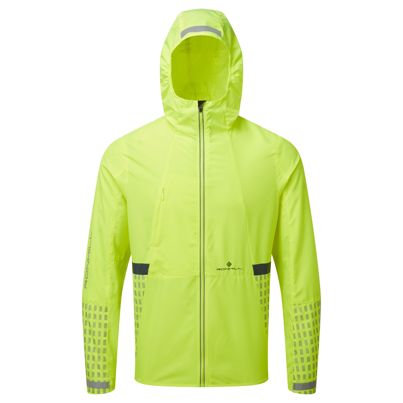 RonHill Mens Tech Afterhours Jacket - Fluo Yellow/Charcoal/Reflect