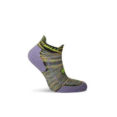 Hilly Womens Active Socklet Min (Lite Comfort) - Lilac/Fluo Yellow