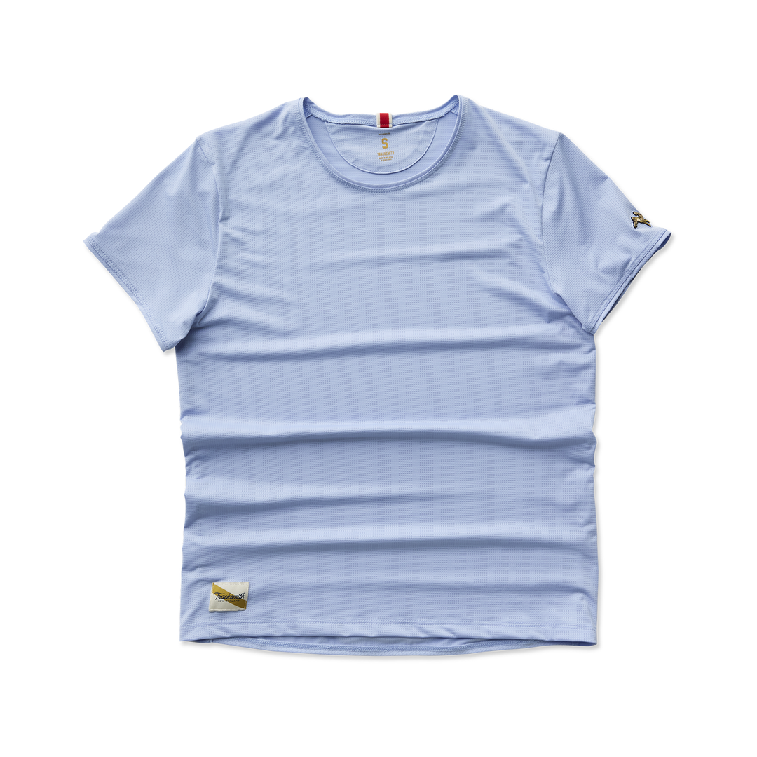 Tracksmith Womens Twilight Tee - Steel Blue - AW26