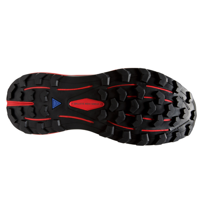 Brooks Mens Cascadia 16 - Black/Fiery Red/Blazing Yellow - Trail