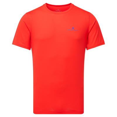 RonHill Mens Core S/S Tee - Flame/Cobalt