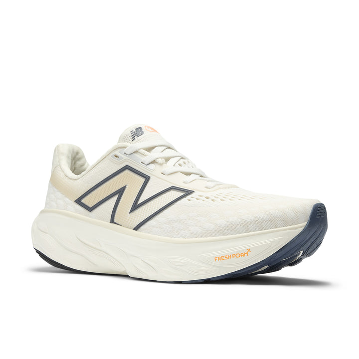 New Balance Womens 1080V14 - Sea Salt/Vintage Indigo/Hot Mango - Neutral - SS25