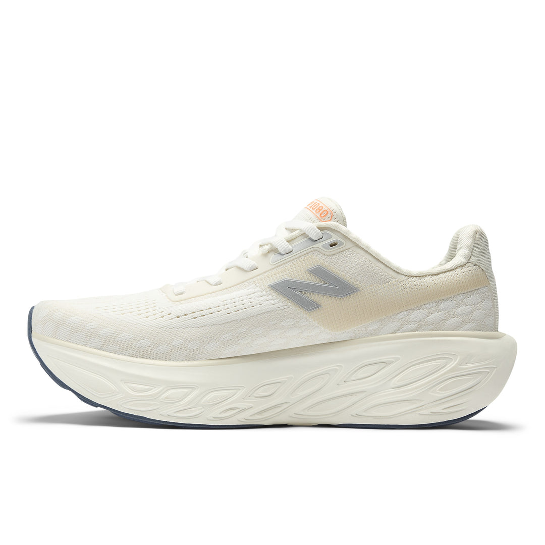 New Balance Womens 1080V14 - Sea Salt/Vintage Indigo/Hot Mango - Neutral - SS25