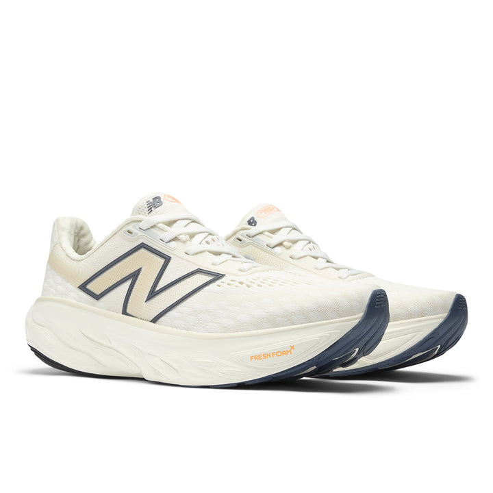 New Balance Womens 1080V14 - Sea Salt/Vintage Indigo/Hot Mango - Neutral - SS25