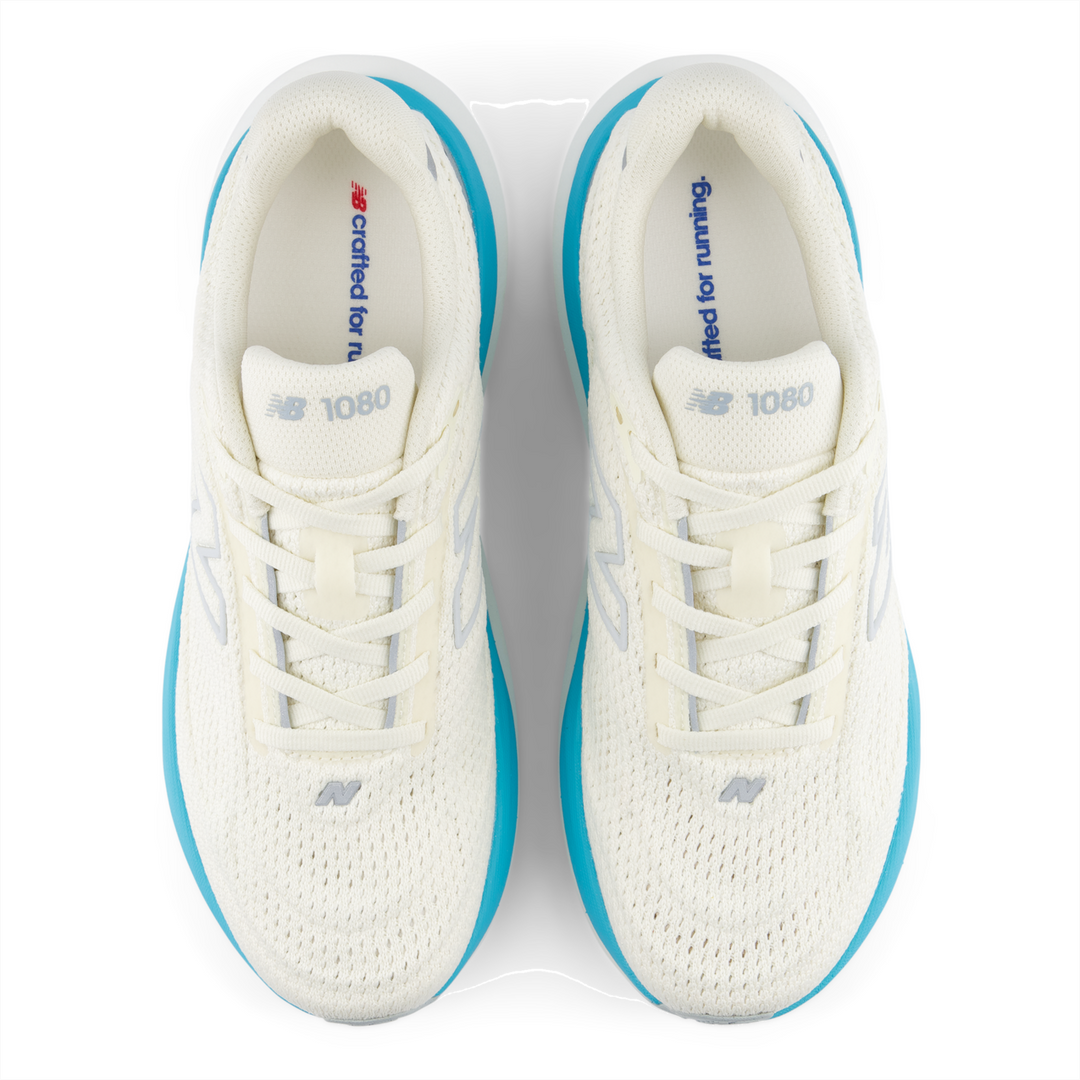 New Balance Womens 1080V15 Wide - D Width - Angora/Blue Glaze - Neutral - AW26