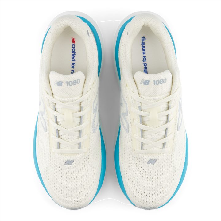 New Balance Womens 1080V15 Wide - D Width - Angora/Blue Glaze - Neutral - AW26