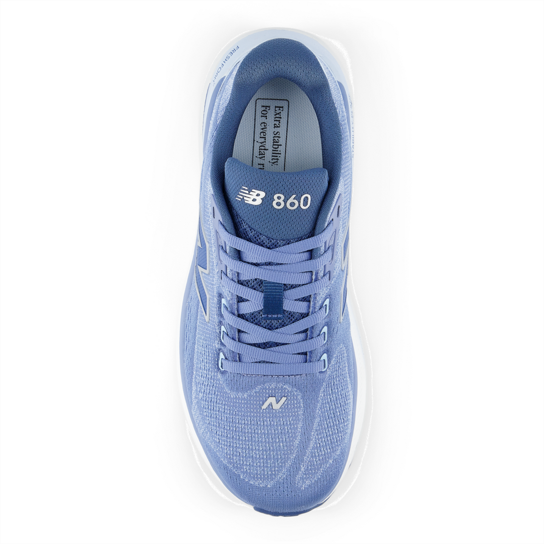 New Balance Damen 860v15 – Fairweather Blue/Silber Metallic – Stabilität – SS26