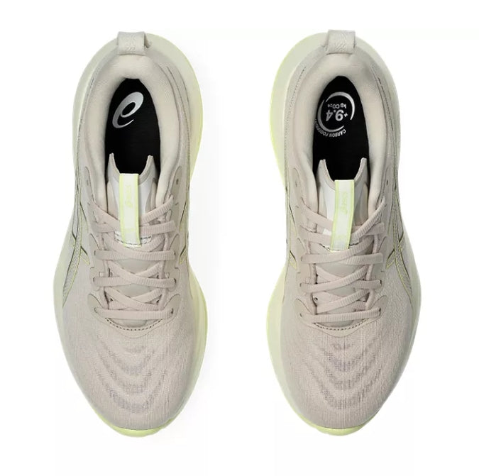 Asics Womens Gel Cumulus 27 - Mineral Beige/Huddle Yellow - Neutral - SS25