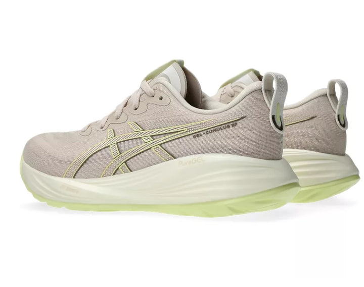 Asics Womens Gel Cumulus 27 - Mineral Beige/Huddle Yellow - Neutral - SS25