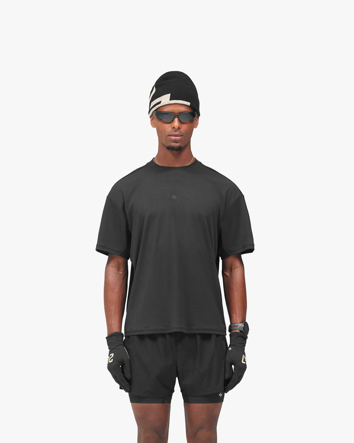 247 Represent Mens Power Dry Tee - Jet Black - AW26
