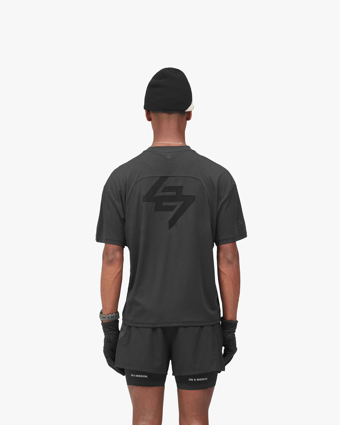 247 Represent Mens Power Dry Tee - Jet Black - AW26