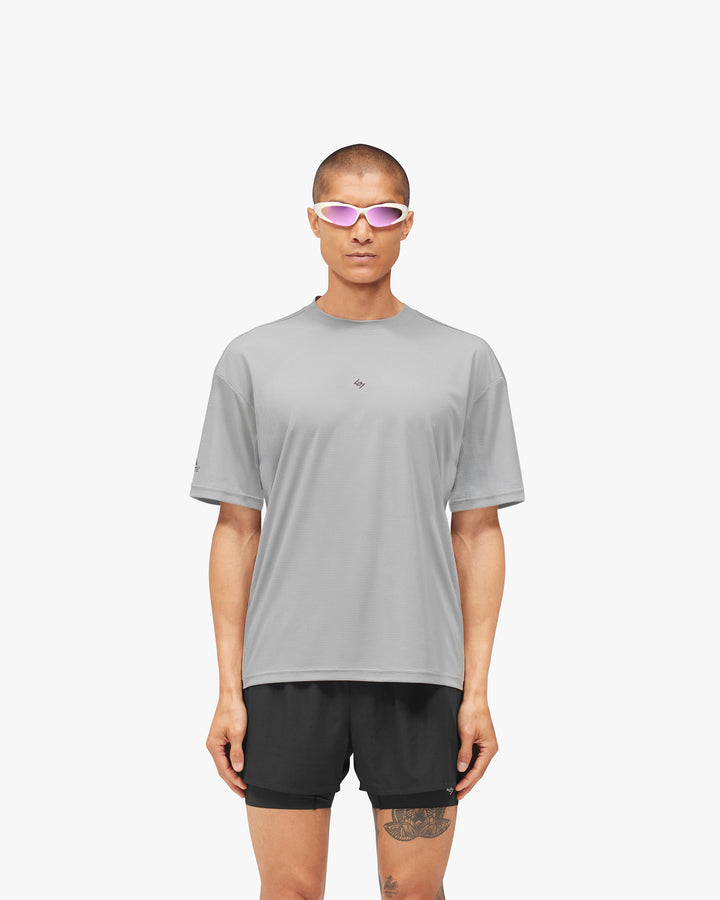 247 Represent Mens Power Dry Tee - Ash Grey - AW26